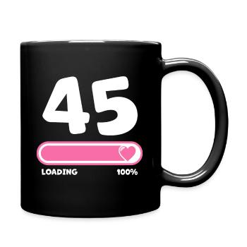 45th birthday 45 years - Full Colour Mug - black - Right