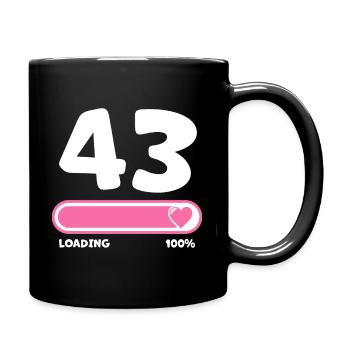 43rd birthday 43 years - Full Colour Mug - black - Right