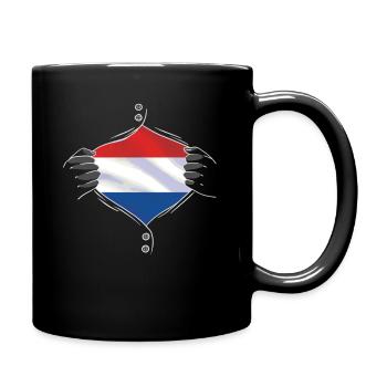 drapeau des Pays-Bas fier - Mug uni - noir - Droite
