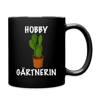 Hobby Gärtnerin Pflanze das Gärtnerin Shirt - Tasse einfarbig - Schwarz - Rechts