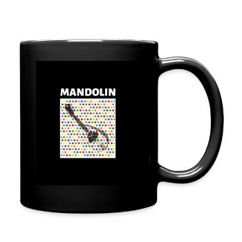 Mandolin (dots) - Tasse einfarbig - Schwarz - Rechts