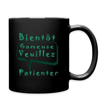 Tshirt femme Bientôt Gameuse veuillez patienter - Mug uni - noir - Droite