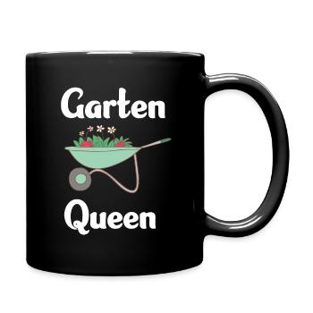 Garten Queen Schubkarre - Tasse einfarbig - Schwarz - Rechts