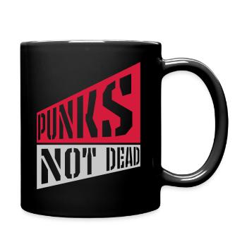 punks not dead quote - Full Colour Mug - black - Right