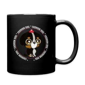 Fashion Dog - Full Colour Mug - black - Right