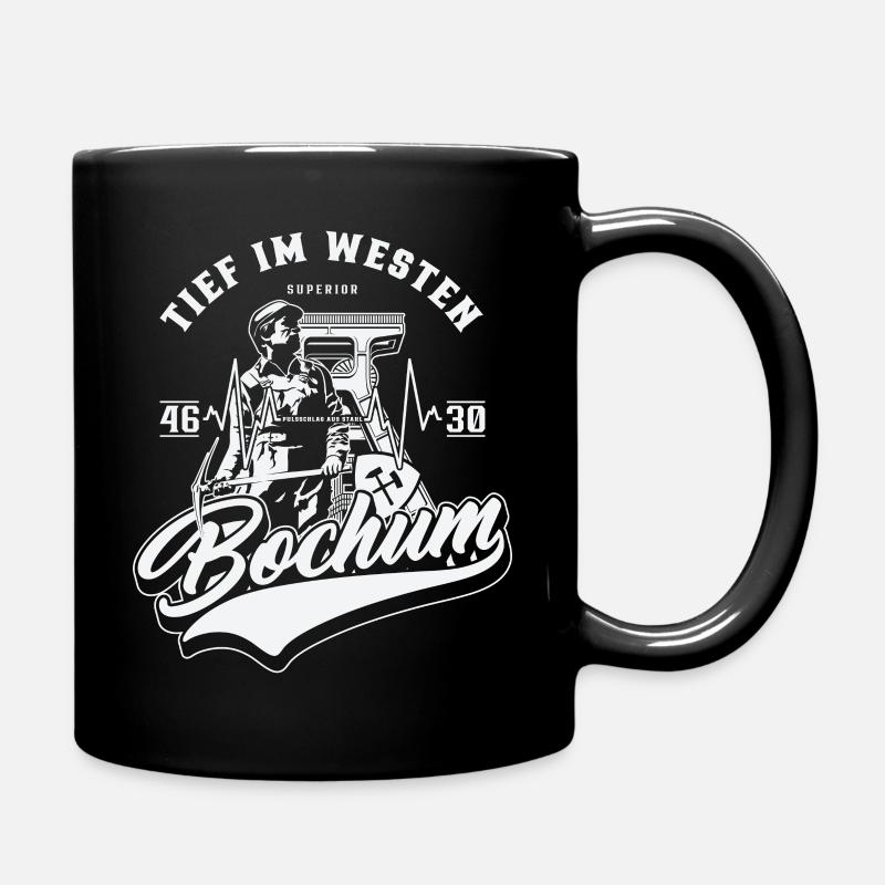 Bochum - Förderturm und Steiger - Tasse einfarbig - Schwarz