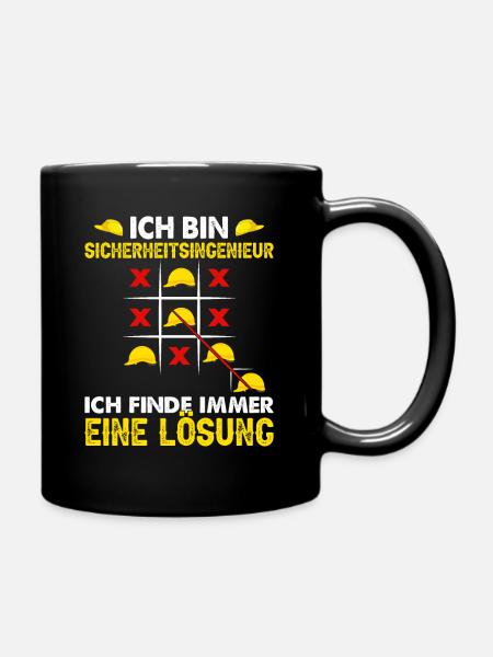 Sicherheitsingenieur Geschenk - Tasse einfarbig - Schwarz