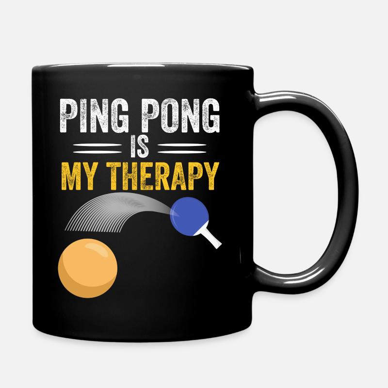 le ping pong est ma thérapie - Mug uni - noir