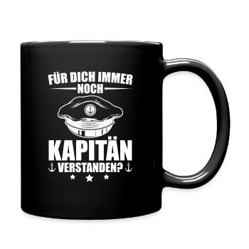 Segelboot Segler Bootsfahrer Kapitän Geschenk - Tasse einfarbig - Schwarz - Rechts