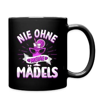 Frauen Mädels Freundinnen Feier - Tasse einfarbig - Schwarz - Rechts