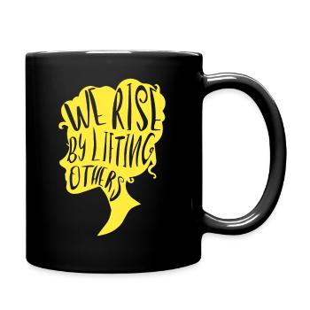 Nous nous élevons en élevant les autres - spirituellement - Mug uni - noir - Droite