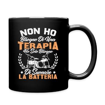 J'ai juste besoin de jouer de la batterie - Mug uni - noir - Droite