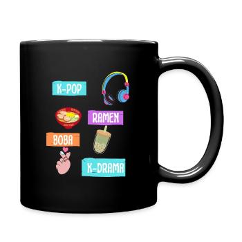K-Pop Fashion pour les fans de K-Drama et K-Pop coréens - Mug uni - noir - Droite
