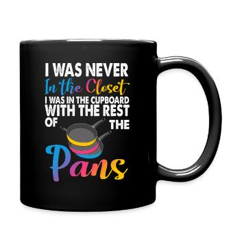 Pansexual Funny Pans LGBTQ - Full Colour Mug - black - Right