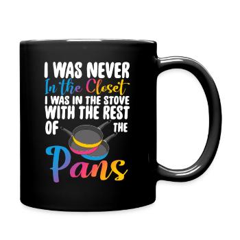 Pansexual Funny Pans LGBTQ - Full Colour Mug - black - Right