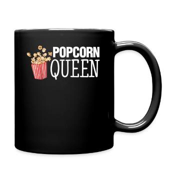 Popcorn Queen Cute Women's - Full Colour Mug - black - Right
