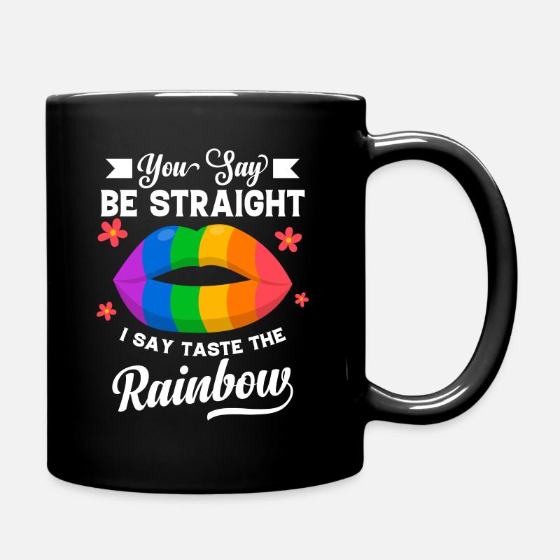 Slogan LGBTQ pour les sympathisants gays - Mug uni - noir