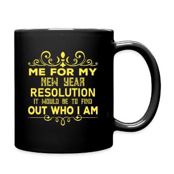 Je serais pour ma résolution du Nouvel An ce serait trop - Mug uni - noir - Droite