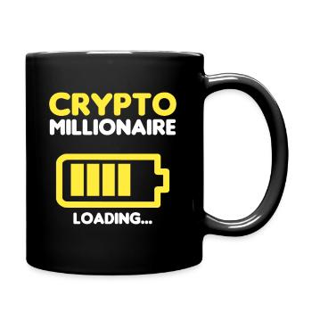 Crypto Millionair Charging... - Full Colour Mug - black - Right