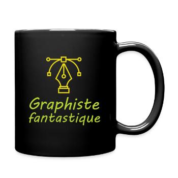 Tshirt femme Graphiste fantastique - Mug uni - noir - Droite