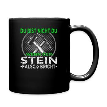 Steinmetz - Steinbearbeitung - Bildhauer - Tasse einfarbig - Schwarz - Rechts