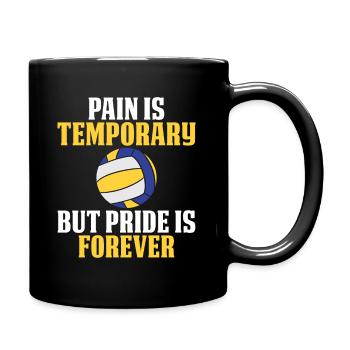 Pain is temporary but pride is forever - Full Colour Mug - black - Right