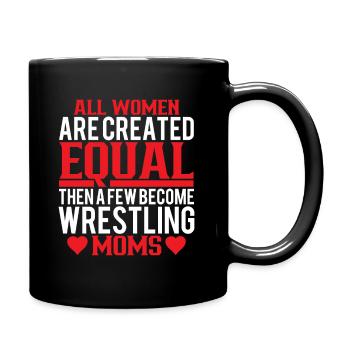 Wrestling Mutter Oma Großmutter Mama Wrestler - Tasse einfarbig - Schwarz - Rechts