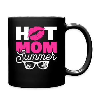 Maman chaude - Mug uni - noir - Droite