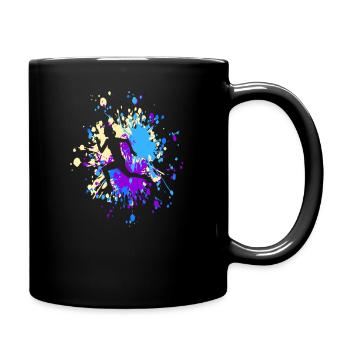 Athlétisme Run Color Splash - Mug uni - noir - Droite