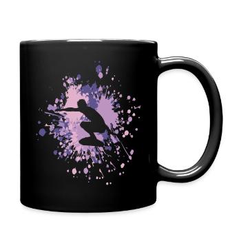 Grand Surfer Color Splash - Mug uni - noir - Droite