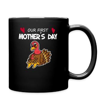 Cadeau de fête des mères - Notre première fête des mères - Mug uni - noir - Droite