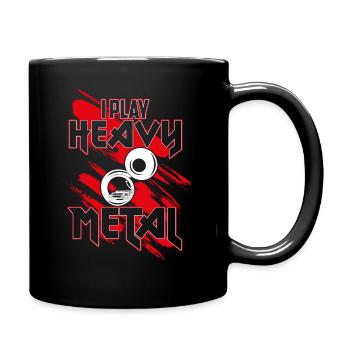 I Play Heavy Metal, Sousaphone player - Full Colour Mug - black - Right