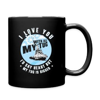 Remorqueur Voilier Embarcation Tugboat Lover - Mug uni - noir - Droite