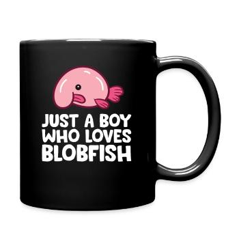 Just a Boy Who Loves Blobfish - Full Colour Mug - black - Right