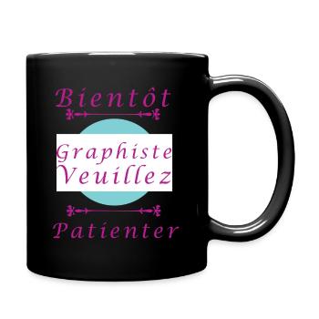 Tshirt homme Bientôt graphiste veuillez patienter - Mug uni - noir - Droite