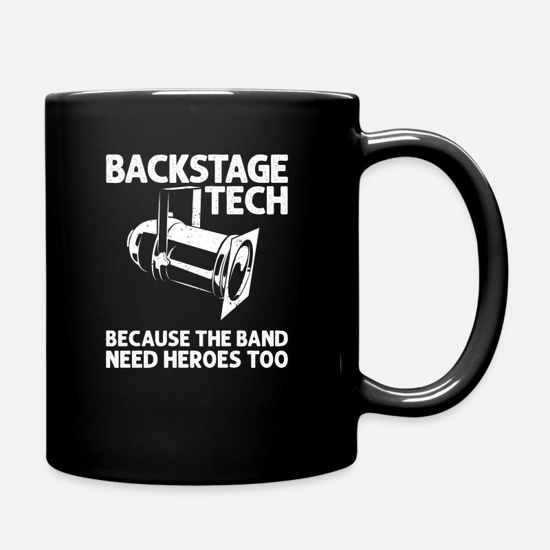 Parce que les acteurs ont aussi besoin de héros, technicien de scène - Mug uni - noir