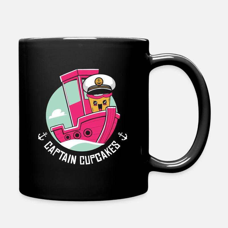 Backteam Kapitän Cupcakes Bäcker Konditor - Tasse einfarbig - Schwarz