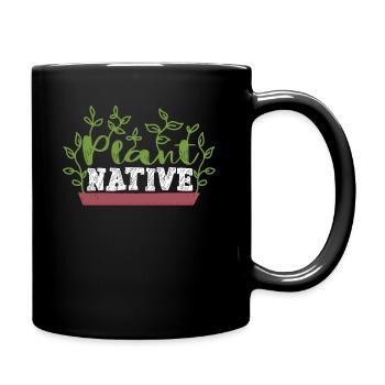 Jardinier jardinier natif végétal paysagiste - Mug uni - noir - Droite