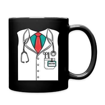 Doctor Costume Halloween - Full Colour Mug - black - Right
