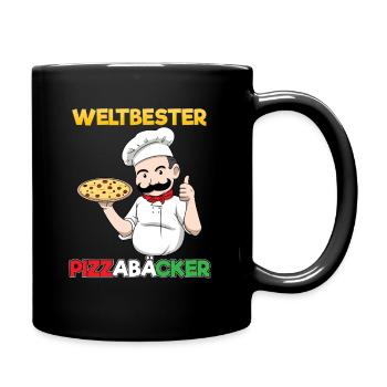 World's Best Pizza Maker Italy Pizza Pizzeria - Full Colour Mug - black - Right