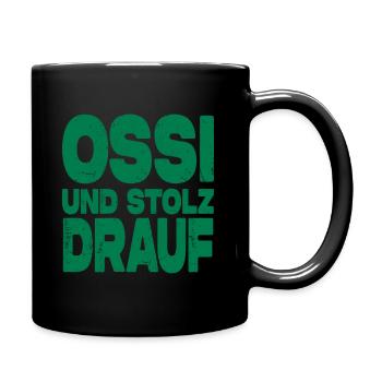 Ossi Und Stolz Drauf - Tasse einfarbig - Schwarz - Rechts