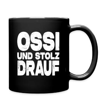 Ossi Und Stolz Drauf - Tasse einfarbig - Schwarz - Rechts