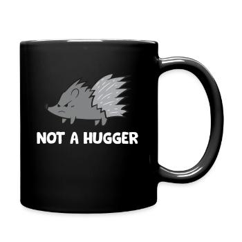 Porc-épic pas un câlin drôle - Mug uni - noir - Droite
