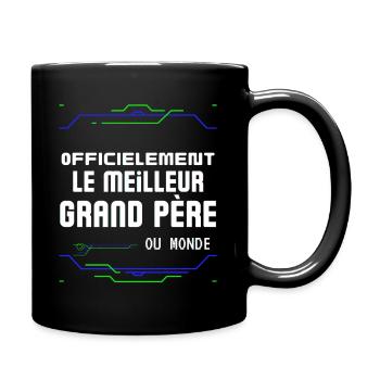 Le Meilleure Grand Père Cadeau de Noël pour Papy - Full Colour Mug - black - Right