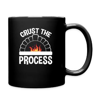 Crust The Process, Sourdough Bread Baker - Full Colour Mug - black - Right