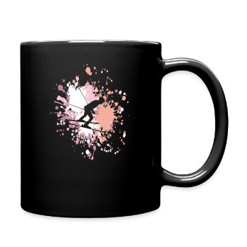Ski Rider Color Splash - Mug uni - noir - Droite