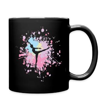 Dansez avec Passion Color Splash - Mug uni - noir - Droite