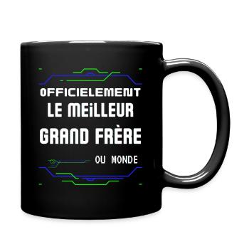 Le Meilleur Grand Frère Cadeau Scifi Futuriste - Full Colour Mug - black - Right
