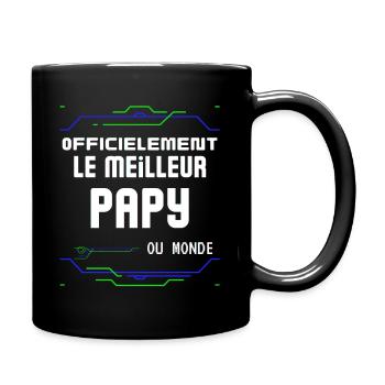 Le Meilleur Papy Cadeau Pour Grand Père ou Papi - Full Colour Mug - black - Right