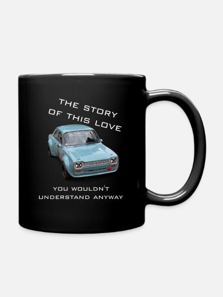 mk1 old school cars lovers - Full Colour Mug - black